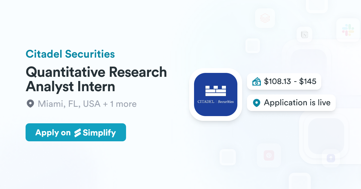 Quantitative Research Analyst Intern Citadel Securities Simplify Jobs quantitative-research-analyst-intern-citadel-securities-simplify-jobs